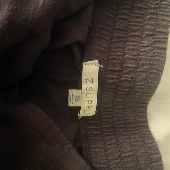 Z Supply 💙 Ashton Slub Flare Pants in Dark Grey/Charcoal - Picture 3 of 8